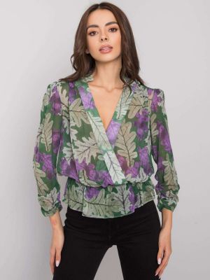 Bluza camasa dama verde - Bluze