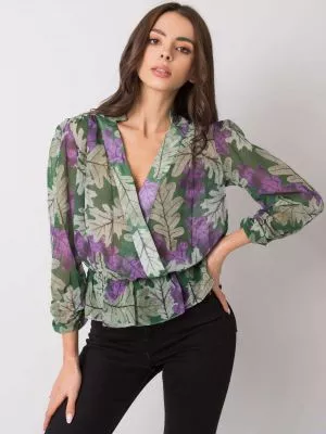 Bluza camasa dama verde - bluze