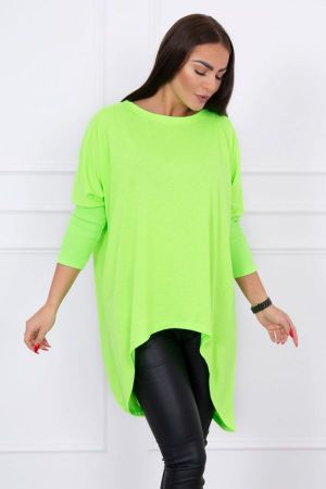 Bluza dama supradimensionata  verde - Bluze