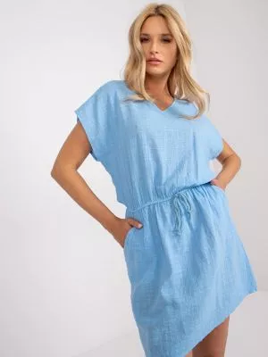 Rochie de zi casual albastru - rochii de zi