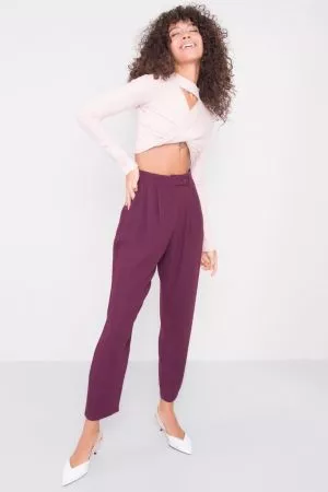 Pantaloni dama violet - pantaloni