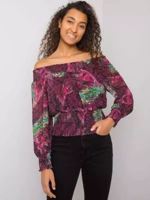 Bluza dama stil spaniol violet - bluze