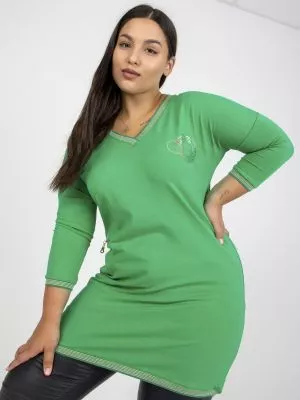 Tunica dama plus size verde - tunici