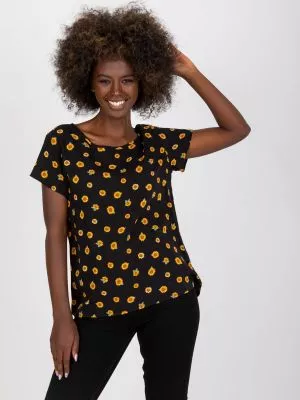 Bluza dama cu imprimeu negru - bluze