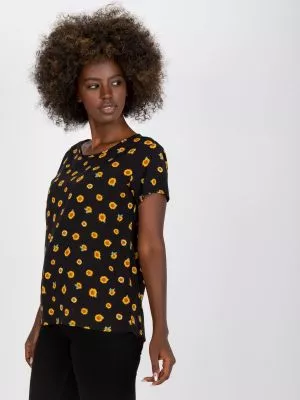 Bluza dama cu imprimeu negru - bluze