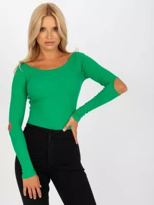 Bluza dama basic verde - bluze