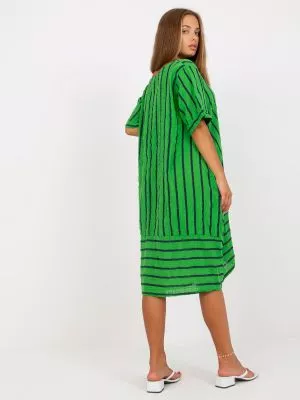 Rochie de zi supradimensionata verde - rochii de zi