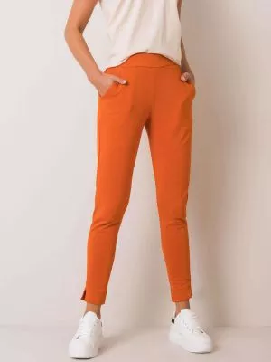 Pantaloni trening dama portocaliu - pantaloni